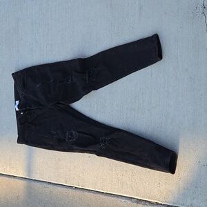 Legend of London ripped black jeans 34x28 spray on